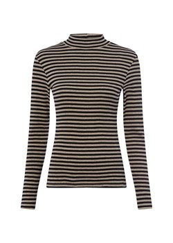 Marie Lund Damska koszulka z długim rękawem Kobiety Bawełna kitt w paski ze sklepu vangraaf w kategorii Bluzki damskie - zdjęcie 185956909