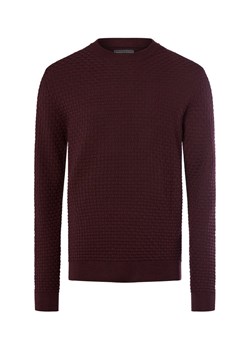 Finshley & Harding Męski sweter z dzianiny z zawartością wełny dziewiczej Mężczyźni wełna ze strzyży bakłażanowy wypukły wzór tkaniny - id: 785564-0002-09900 - marki Finshley & Harding - 185956927 Finshley & Harding Męski sweter z dzianiny z zawartością wełny dziewiczej Mężczyźni wełna ze strzyży bakłażanowy wypukły wzór tkaniny ze sklepu vangraaf w kategorii Swetry męskie - zdjęcie 185956927