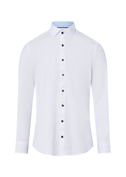 Finshley & Harding Męska koszula biznesowa Mężczyźni Super Slim Fit Bawełna biały jednolity ze sklepu vangraaf w kategorii Koszule męskie - zdjęcie 185956936