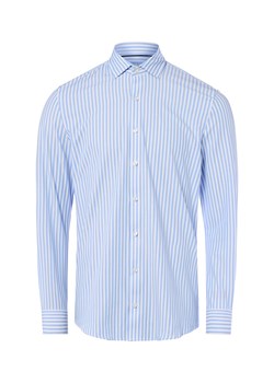 Finshley & Harding Męska koszula biznesowa Mężczyźni Super Slim Fit Bawełna biały w paski ze sklepu vangraaf w kategorii Koszule męskie - zdjęcie 185956938