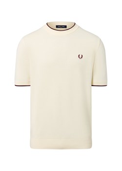 Fred Perry Męska koszula z dzianiny Mężczyźni Bawełna waniliowy wypukły wzór tkaniny - id: 787378-0002-09900 - marki Fred Perry - 185956977 Fred Perry Męska koszula z dzianiny Mężczyźni Bawełna waniliowy wypukły wzór tkaniny ze sklepu vangraaf w kategorii T-shirty męskie - zdjęcie 185956977