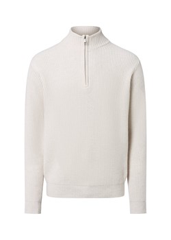 Andrew James Męska koszulka Troyer z czystego kaszmiru Mężczyźni Kaszmir (100%) écru marmurkowy ze sklepu vangraaf w kategorii Swetry męskie - zdjęcie 185956999