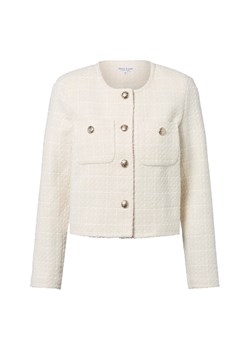 Marie Lund Krótka marynarka damska Kobiety écru wypukły wzór tkaniny ze sklepu vangraaf w kategorii Marynarki damskie - zdjęcie 185957049
