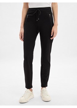 MAC Spodnie - Easy Kobiety czarny jednolity ze sklepu vangraaf w kategorii Spodnie damskie - zdjęcie 185957059