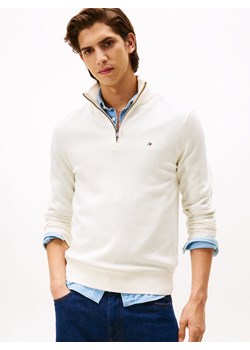 Tommy Hilfiger Sweter z zawartością kaszmiru Mężczyźni Bawełna écru jednolity ze sklepu vangraaf w kategorii Swetry męskie - zdjęcie 185957079