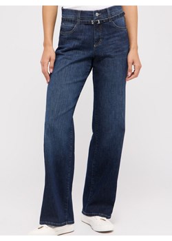 Angels Dżinsy - Liz Belt Wide Leg Kobiety dark stone jednolity ze sklepu vangraaf w kategorii Jeansy damskie - zdjęcie 185957106