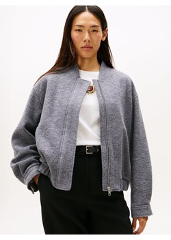 Tommy Hilfiger Wełniana bluza damska Kobiety szary marmurkowy ze sklepu vangraaf w kategorii Kurtki damskie - zdjęcie 185957109