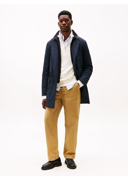 Tommy Hilfiger Płaszcz męski Mężczyźni granatowy jednolity ze sklepu vangraaf w kategorii Płaszcze męskie - zdjęcie 185957115