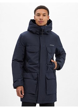 Didriksons Parka męska - Drew Mężczyźni Sztuczne włókno granatowy jednolity ze sklepu vangraaf w kategorii Kurtki męskie - zdjęcie 185957165