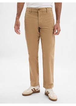 Selected Męskie spodnie chino - SHL196-Straight Harry Mężczyźni Bawełna wielbłądzi jednolity ze sklepu vangraaf w kategorii Spodnie męskie - zdjęcie 185957186
