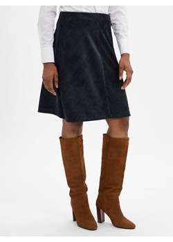 Marie Lund Damska spódnica sztruksowa Kobiety petrol wypukły wzór tkaniny ze sklepu vangraaf w kategorii Spódnice - zdjęcie 185957238
