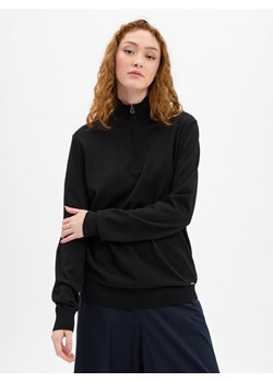 JOOP! Męski sweter Troyer - Dario Mężczyźni drobna dzianina czarny jednolity ze sklepu vangraaf w kategorii Swetry damskie - zdjęcie 185957265