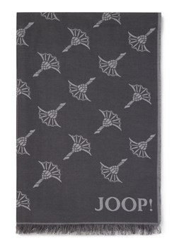 JOOP! Męski tkany szalik z zawartością wełny - Feris Mężczyźni Modal szary wzorzysty ze sklepu vangraaf w kategorii Szaliki męskie - zdjęcie 185957266