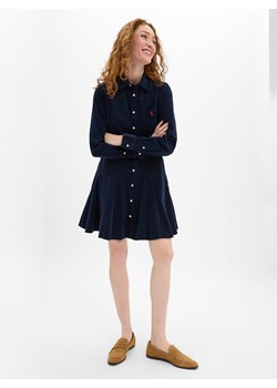 Polo Ralph Lauren Sukienka damska Kobiety Bawełna granatowy jednolity ze sklepu vangraaf w kategorii Sukienki - zdjęcie 185957279