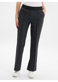 TONI Spodnie - Jenny Flared Luxury Kobiety antracytowy marmurkowy ze sklepu vangraaf w kategorii Spodnie damskie - zdjęcie 185957309