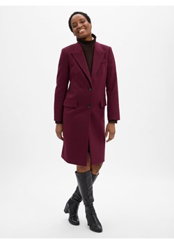 BOSS Płaszcz wełniany damski - Classin Kobiety Wełna bakłażanowy jednolity ze sklepu vangraaf w kategorii Płaszcze damskie - zdjęcie 185957316