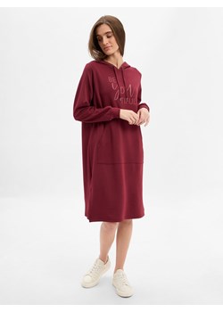 soyaconcept® Damska sukienka z dżerseju - Banu Kobiety bordowy nadruk ze sklepu vangraaf w kategorii Sukienki - zdjęcie 185957368