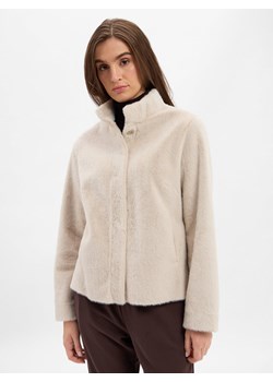 Marie Lund Damska kurtka ze sztucznego futra Kobiety écru jednolity ze sklepu vangraaf w kategorii Kurtki damskie - zdjęcie 185957385