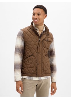 Polo Ralph Lauren Pikowana kamizelka męska Mężczyźni brązowy jednolity ze sklepu vangraaf w kategorii Kamizelki męskie - zdjęcie 185957427