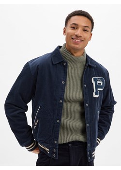Polo Ralph Lauren Męska kurtka uniwersytecka Mężczyźni granatowy jednolity ze sklepu vangraaf w kategorii Bluzy męskie - zdjęcie 185957428