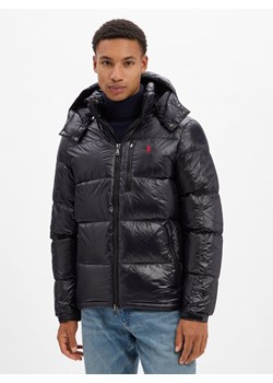 Polo Ralph Lauren Męska kurtka puchowa Mężczyźni Puch czarny jednolity ze sklepu vangraaf w kategorii Kurtki męskie - zdjęcie 185957429