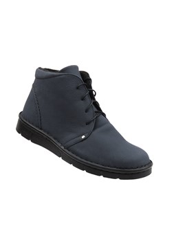 Skórzane botki damskie granatowe Nika Komfort 838 ze sklepu ulubioneobuwie w kategorii Botki - zdjęcie 185957735