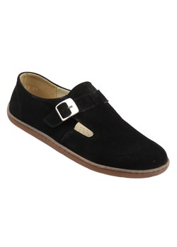 Barefoot skórzane minimalistyczne półbuty damskie czarne Nika Komfort 1453 ze sklepu ulubioneobuwie w kategorii Półbuty damskie - zdjęcie 185957806
