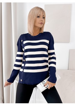 sweter umberto granatowy one size ze sklepu UBRA w kategorii Swetry damskie - zdjęcie 185958609