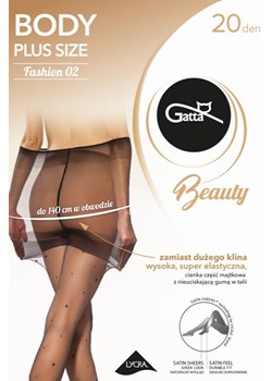 Rajstopy Gatta Body Plus Size 02 nero ze sklepu kontri.pl w kategorii Rajstopy - zdjęcie 185959726
