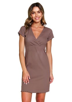 Nocna koszula Doctor Nap TCB.7303 mocha mousse ze sklepu kontri.pl w kategorii Koszule nocne - zdjęcie 185960386