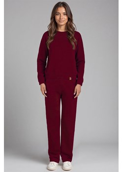 Komplet bluza+spodnie Vivisence 9205kmpl bordowy ze sklepu kontri.pl w kategorii Dresy damskie - zdjęcie 185960418