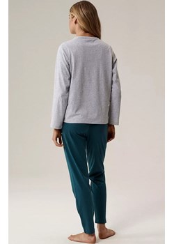 Atlantic długa bawełniana piżama damska NLP-498-SZM_SEA, Kolor ciemny morski-szary, Rozmiar S, ATLANTIC - id: 216900 - marki atlantic - 185960719 Atlantic długa bawełniana piżama damska NLP-498-SZM_SEA, Kolor ciemny morski-szary, Rozmiar S, ATLANTIC ze sklepu Primodo w kategorii Piżamy damskie - zdjęcie 185960719