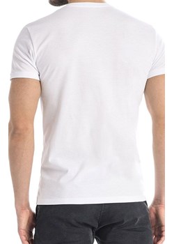 Biała koszulka męska z dekoltem V t-shirt bawełniany 1503 Dany, Kolor biały, Rozmiar 3XL, Teyli ze sklepu Primodo w kategorii T-shirty męskie - zdjęcie 185960756