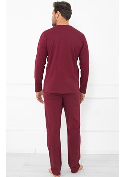 Bawełniana piżama męska długa bordowa Gordo, Kolor bordowy, Rozmiar S, Italian Fashion ze sklepu Primodo w kategorii Piżamy męskie - zdjęcie 185960959