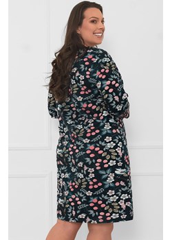 Bawełniana koszula nocna damska 3/4 rękaw Lucja, Kolor granatowy-wzór, Rozmiar M, Italian Fashion ze sklepu Primodo w kategorii Koszule nocne - zdjęcie 185961049