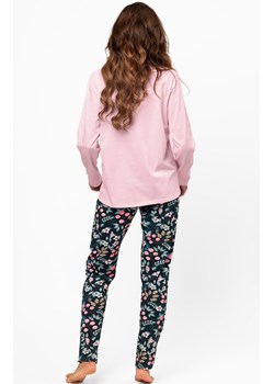 Bawełniana piżama damska na długi rękaw i długie spodnie Marisal, Kolor różowo-granatowy, Rozmiar S, Italian Fashion ze sklepu Primodo w kategorii Piżamy damskie - zdjęcie 185961058