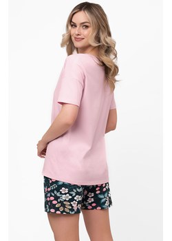 Piżama damska na krótki rękaw i krótkie spodnie Marisal, Kolor różowo-granatowy, Rozmiar S, Italian Fashion - id: 217491 - marki Italian Fashion - 185961068 Piżama damska na krótki rękaw i krótkie spodnie Marisal, Kolor różowo-granatowy, Rozmiar S, Italian Fashion ze sklepu Primodo w kategorii Piżamy damskie - zdjęcie 185961068