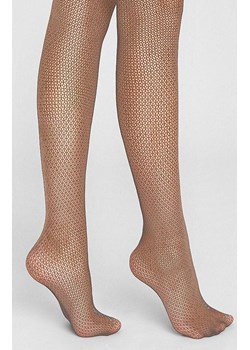 Marilyn rajstopy damskie kabaretki o żakardowym splocie mocca Charly E03, Kolor mocca, Rozmiar 1/2, Marilyn ze sklepu Primodo w kategorii Rajstopy - zdjęcie 185961297