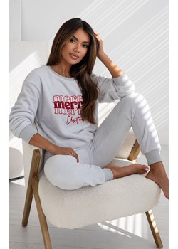 Sensis piżama damska świąteczna polarowa ciepła Graciana Christmas, Kolor szary-wzór, Rozmiar S, SENSIS ze sklepu Primodo w kategorii Piżamy damskie - zdjęcie 185961598