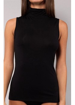 Bluzka z golfem bez rękawów czarna Today 6006, Kolor czarny, Rozmiar S, Sielei ze sklepu Primodo w kategorii Body damskie - zdjęcie 185961649