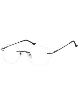 Patentki Bezramkowe Okulary oprawki okrągłe korekcyjne Sunoptic 985C granatowe ze sklepu Stylion w kategorii Okulary korekcyjne męskie - zdjęcie 185961986