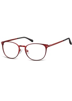 Okulary oprawki damskie kocie oczy stalowe Sunoptic 992F czerwone ze sklepu Stylion w kategorii Zegarki - zdjęcie 185961988