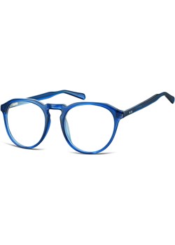 Okrągłe Okulary oprawki Lenonki zerówki korekcyjne Sunoptic AC21D ciemny niebieski ze sklepu Stylion w kategorii Zegarki - zdjęcie 185962007