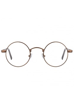 Okulary dziecięce zerówki okrągłe lenonki M5B brązowe ze sklepu Stylion w kategorii Okulary przeciwsłoneczne męskie - zdjęcie 185962107