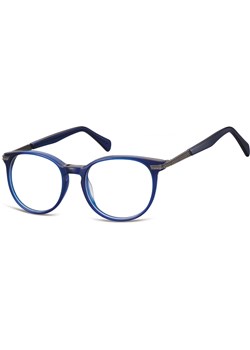 Okrągłe Okulary oprawki zerówki korekcyjne Sunoptic AC39D ciemnogranatowe ze sklepu Stylion w kategorii Zegarki - zdjęcie 185962137