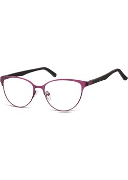 Oprawki okularowe kocie oczy damskie stalowe,giętki zausznik Sunoptic 980F fioletowe ze sklepu Stylion w kategorii Okulary korekcyjne damskie - zdjęcie 185962146