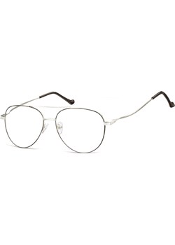 Okulary oprawki Pilotki zerówki metalowe korekcyjne 932 srebrne + czarne - id: 3248 - marki Sunoptic - 185962195 Okulary oprawki Pilotki zerówki metalowe korekcyjne 932 srebrne + czarne ze sklepu Stylion w kategorii Oprawki do okularów męskich - zdjęcie 185962195