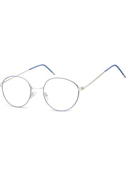 Lenonki Okulary oprawki optyczne 929A srebrne + niebieskie ze sklepu Stylion w kategorii Okulary korekcyjne męskie - zdjęcie 185962225