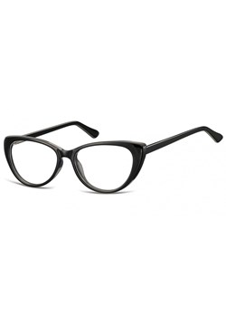 Okulary oprawki korekcyjne Kocie Oczy zerówki Sunoptic CP138 czarne ze sklepu Stylion w kategorii Okulary korekcyjne damskie - zdjęcie 185962316