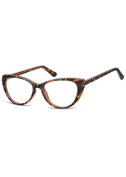 Okulary oprawki korekcyjne Kocie Oczy zerówki Sunoptic CP138A jasna panterka ze sklepu Stylion w kategorii Okulary korekcyjne damskie - zdjęcie 185962317